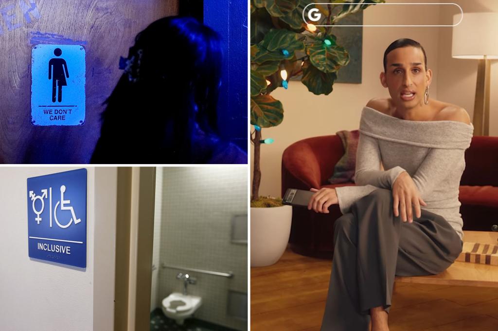 Non-binary influencer in new Google 'wake' ad mocks women who object to sharing a bathroom with biological men